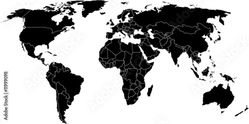 Fototapeta Global map