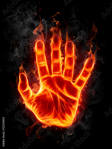Lacobel Fire hand