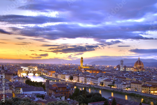 Fototapeta Sunset in Florence