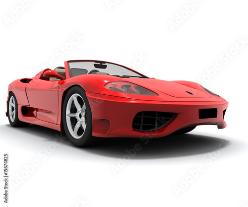 Lacobel Red sport car