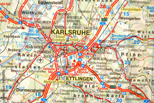 "Landkarte Karlsruhe" Stockfotos und lizenzfreie Bilder auf Fotolia.com