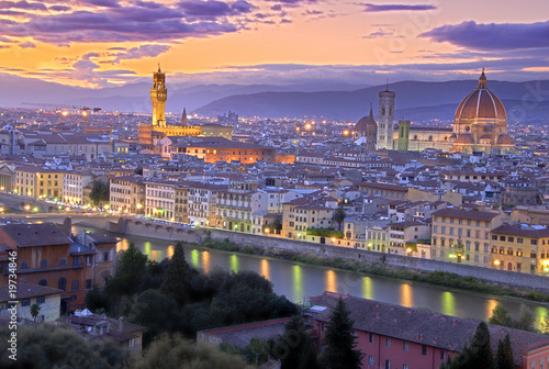 Fototapeta Sunset in Florence