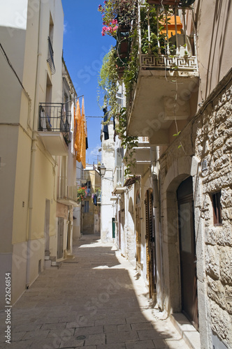 Fototapeta Alley in Palo del Colle Oldtown. Apulia.
