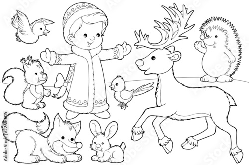  Snow Maiden and her animals