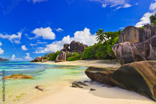 Fototapeta Beach Source d'Argent at Seychelles