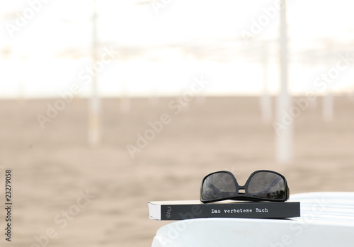 Lacobel lesen am Strand