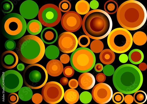 retro-circles-green-i-orange