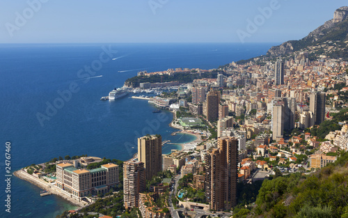  a view over the harbour of monaco