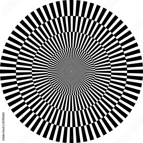 Fototapeta optische Illusion, rund