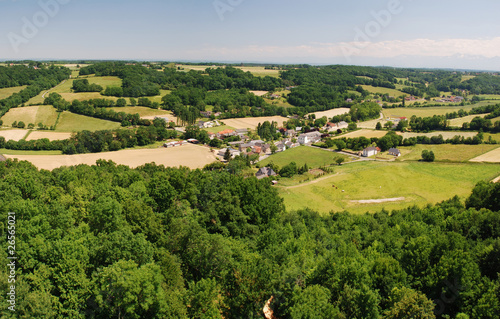  Panorama of Montaner village and Bearn region