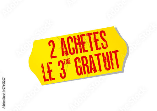 achetés le 3ème gratuit