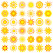 bright symbolic vector sun collection