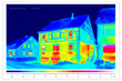 thermal imaging of old houses in a village