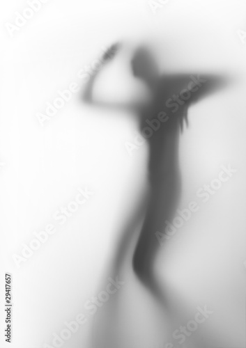 Fototapeta Dancer woman silhouette