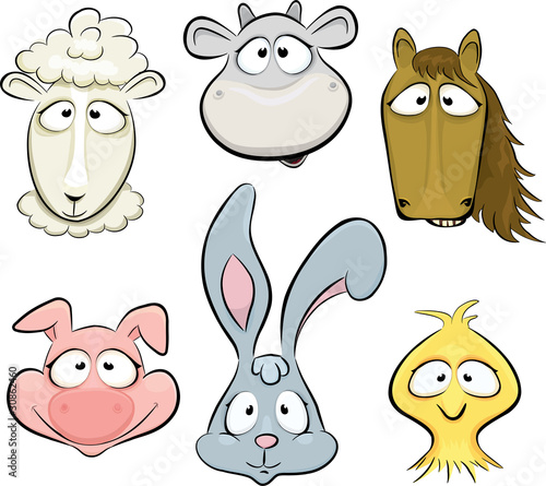 Download Vector Farm Animals Layered And Grouped Objects Poster Id F30862460