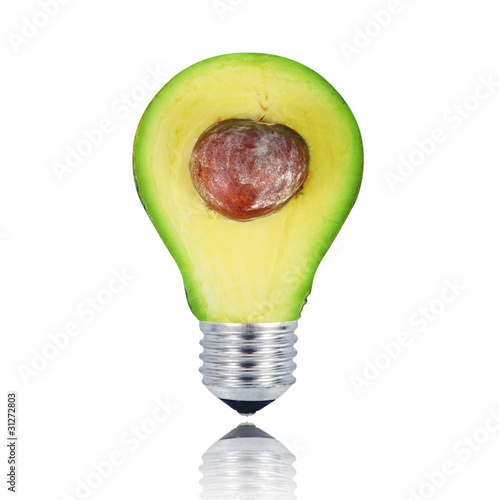 Fototapeta avocado lampadina