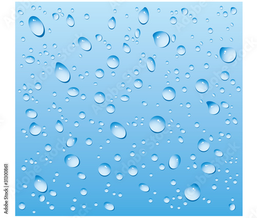 water drops on glass © yukipon00