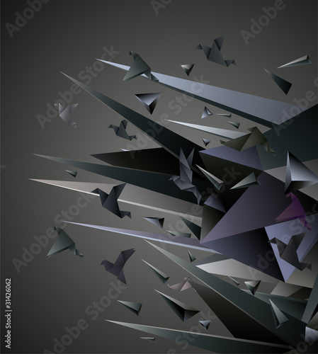 papierowa-ucieczka-origami-abstrakcjonistyczna-wektorowa-ilustracja