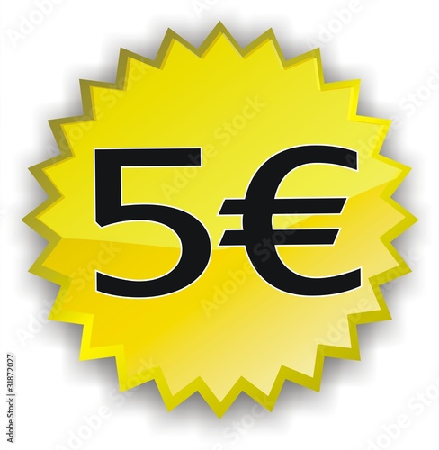tiquette-5-euros-photo-libre-de-droits-sur-la-banque-d-images