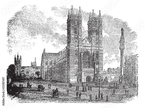 Fototapeta Westminster Abbey or Collegiate Church of St Peter in London En