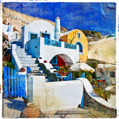 Lacobel colors of Santorini series - artistic picture