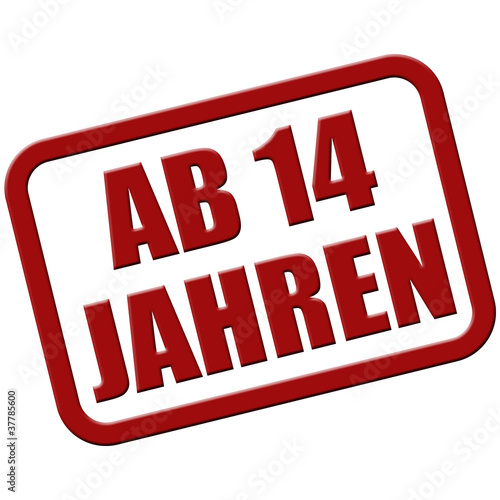 "Stempel Rot Rel AB 14 JAHREN" Stockfotos Und Lizenzfreie Bilder Auf ...