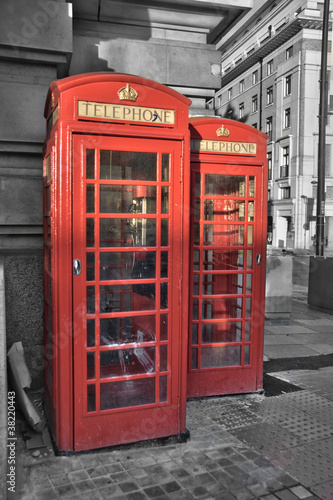 Fototapeta Cabines téléphoniques - Londres (UK)
