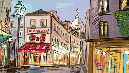 ulica-w-paris-ilustracja