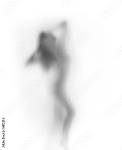 Fototapeta Sexy posing woman body silhouette