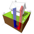 geothermal heat pump diagram