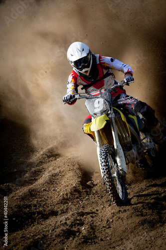 Fototapeta motocross in accelerazione