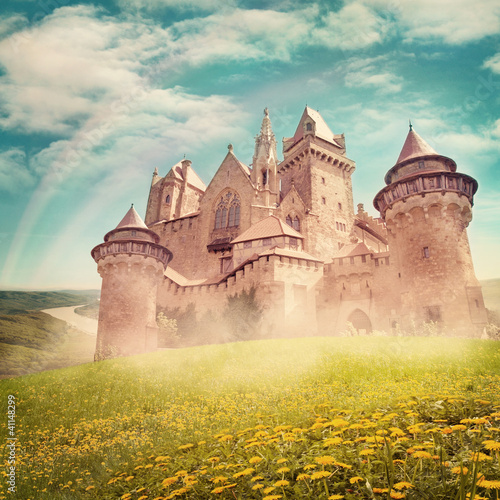 Fototapeta Fairy tale princess castle