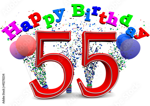 "Happy Birthday 55" Stock photo and royalty-free images on Fotolia.com