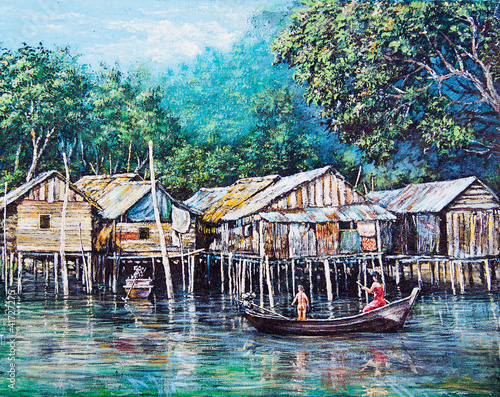 hilltribe-life-of-oil-painting