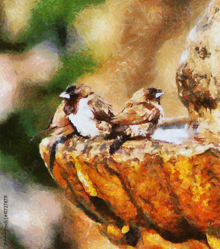 obraz-olejny-mossies-afternoon-bath