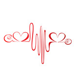 Heartbeat or cardiogram