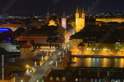  Blick über Würzburg