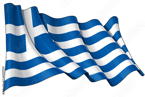 Fototapeta Flag of Greece