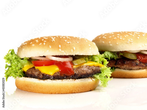 Fototapeta Hamburger & Cheeseburger