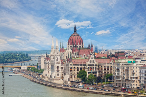 Fototapeta Hungary, Budapest, view of Sacred Stephane's basilica