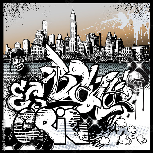 czarno-biale-graffiti-z-miastem