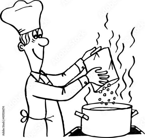 cooking clip art black and white free - photo #7