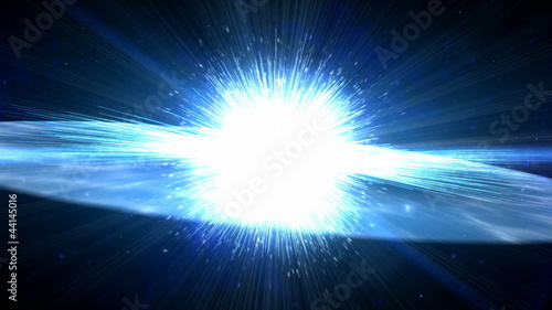 "Big Bang. Huge explosion in space." Material de archivo y 