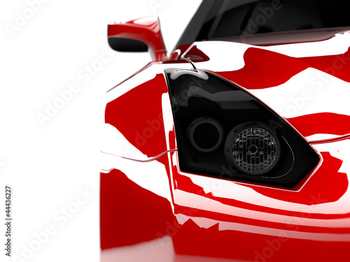 Lacobel Red car car