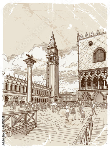  St. Mark's Campanile and The Doge's Palace, Venice