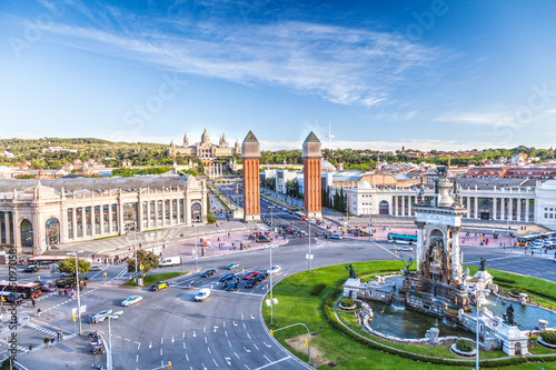  view of the center of Barcelona. Spain
