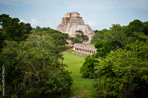 Fototapeta Mayan pyramid, Palenque, Mexico