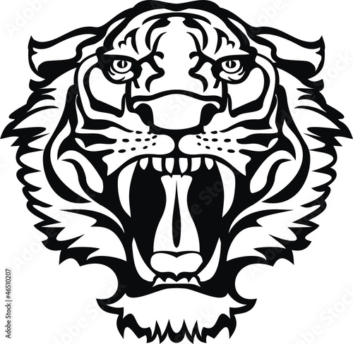 Fototapeta Tiger tattoo