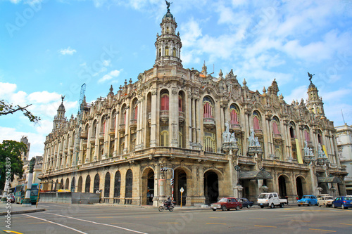 Fototapeta Famous Great Theater building ,Havana.