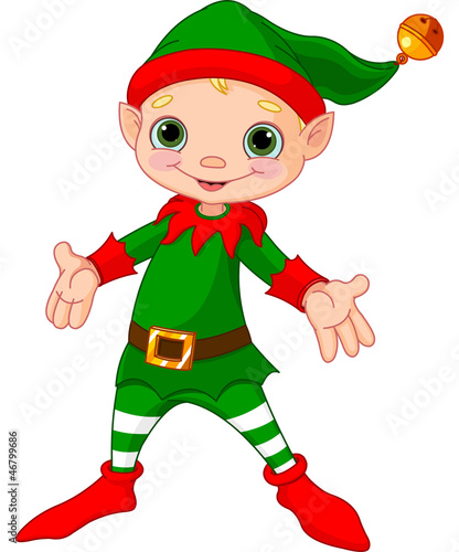Fototapeta Happy Christmas Elf
